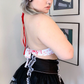 Bloody Valentine Crop Halter