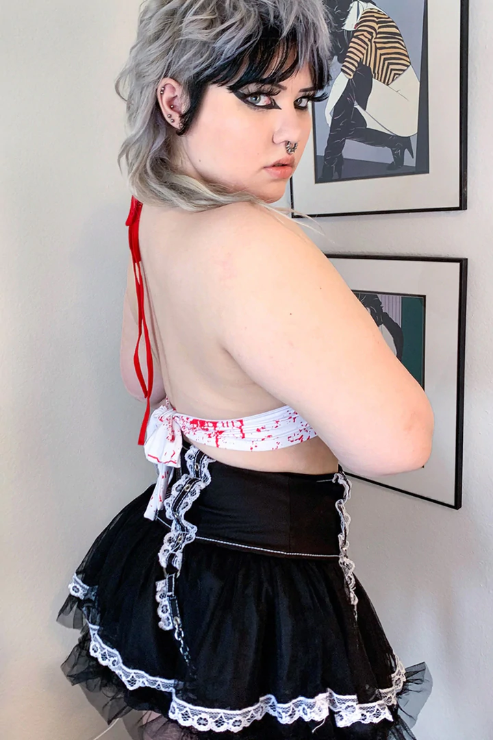 Bloody Valentine Crop Halter