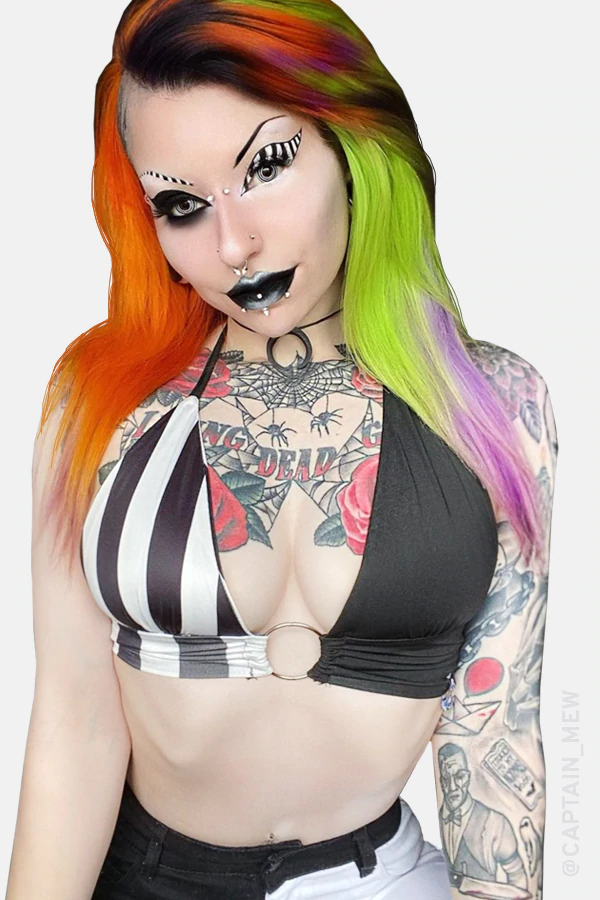 Nightmare Crop Halter