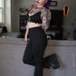 Bat Wing Flare Pants