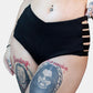 Black Widow High Waisted Bikini Bottoms