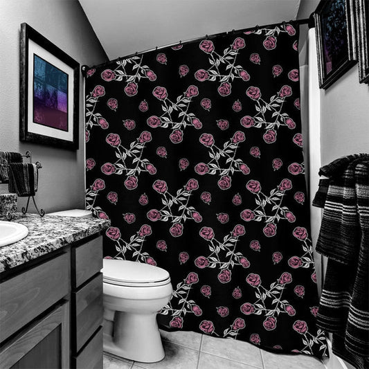 RoseGram Shower Curtain