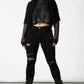 Dark Forces Cropped Hoodie